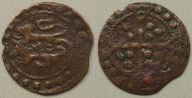 Edward II two lions passant English jeton